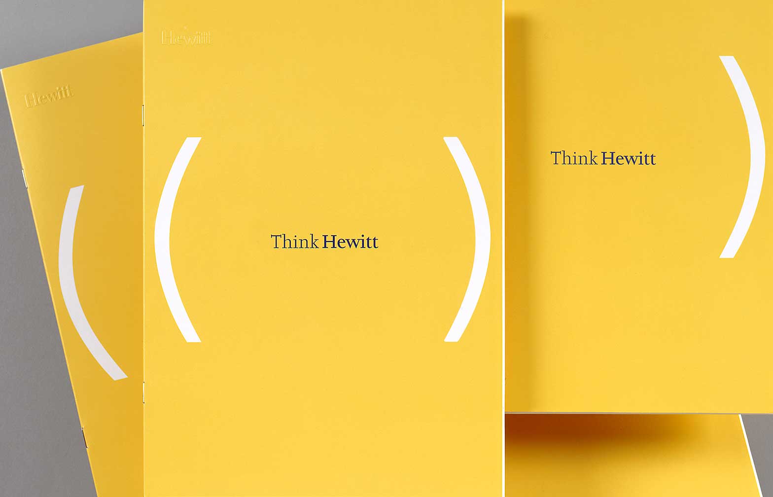 hewitt_think-brochure-cover.jpg Art Direction by: Bart Crosby, Crosby Associates